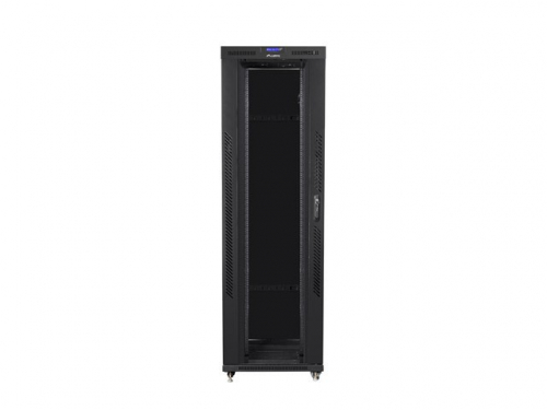 Lanberg Installation cabinet rack 19 42U 800x1200 black, glass door LCD (Flat pack)