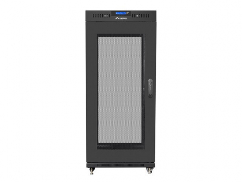 Lanberg Standing installation rack cabinet 19 inches 22U 800X800 black LCD perforated door