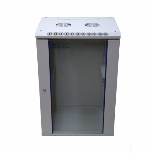 Extralink Rackmount cabinet 18U 600x600 Gray wall mounted