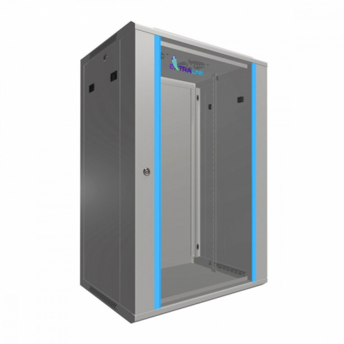 Extralink Rack cabinet 18U 600x450mm grey hanging