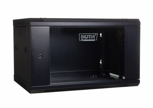 Digitus DN-WU19 06U/450/B rack cabinet 6U Wall mounted rack Black