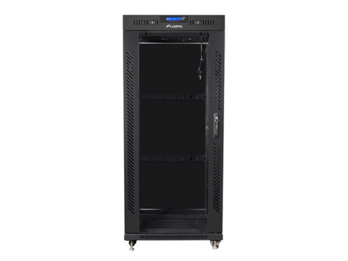 Lanberg RACK installation cabinet solution 19 22U 800X800 black LCD glass door (FLAT PACK)