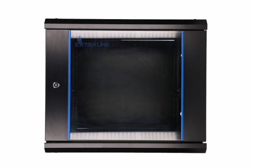 Extralink 9U 600x600 Black | Rack cabinet | wall-mounted