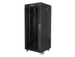 Lanberg Installation cabinet rack 19 27U 600x600 black, glass door lcd (Flat pack)
