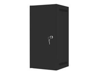 LANBERG Rack cabinet 10inch wall mount 12U 280x310 black with metal door flat pack