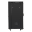 Lanberg Standing rack cabinet 19 inches 27U 800x1200 black LCD glass door FLAT PACK