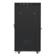 Lanberg Standing rack cabinet 19 inches 27U 800x1200 black LCD glass door FLAT PACK