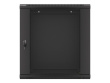 Lanberg Wall-Mounted Rack 19 12U 600X450mm black (glass door)