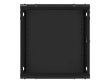 Lanberg Wall-Mounted Rack 19 12U 600X450mm black (glass door)