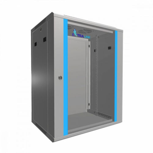 Extralink Rack cabinet 15U 600x450mm grey hanging