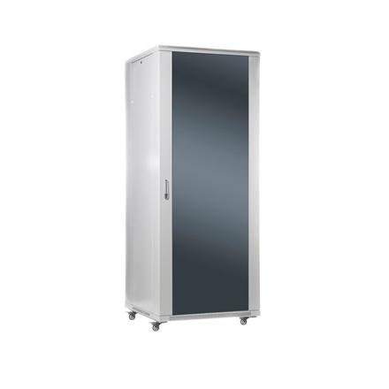 SOMI Networks | 32U, 19″ Freestanding Cabinet | 32U-60/80NAC | Gray | Max Load 800kg; Removable and Lockable Side Panels; Glass Doors; Unassembled | Depth: 80 cm 32U-60/80NAC