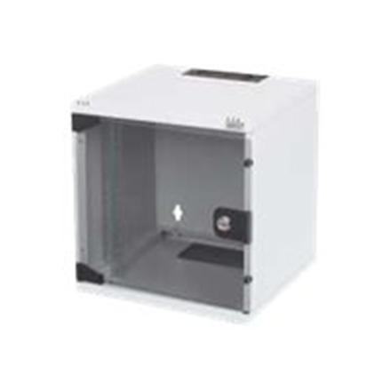 Digitus | Wall Mounting Cabinet | DN-10-06U-B | Black | IP protection class: IP20; Front door: Glass door, single opening; Cabinet type: Wall mounting cabinet; Depth: 300 mm; Load capacity: 30 kg DN-10-06U-B