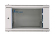 Extralink Wall cabinet rack 6U 600x450 gray glass door