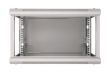 Extralink Wall cabinet rack 6U 600x450 gray glass door