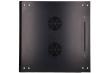 Extralink Wall cabinet 4U 600x600 black glass door