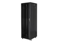 LANBERG rack cabinet 19inch 42U 600x1000 black mesh door LCD