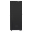 Lanberg Standing rack cabinet 19 inches 27U 800x1200 black perforated door LCD FLAT PACK