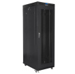 Lanberg Standing rack cabinet 19 inches 27U 800x1200 black perforated door LCD FLAT PACK