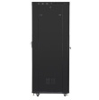 Lanberg Standing rack cabinet 19 inches 27U 800x1200 black perforated door LCD FLAT PACK