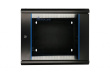 Extralink Wall cabinet rack 6U 600x600 black two sections