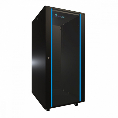 Extralink Rack cabinet 27U 600x800mm standing black