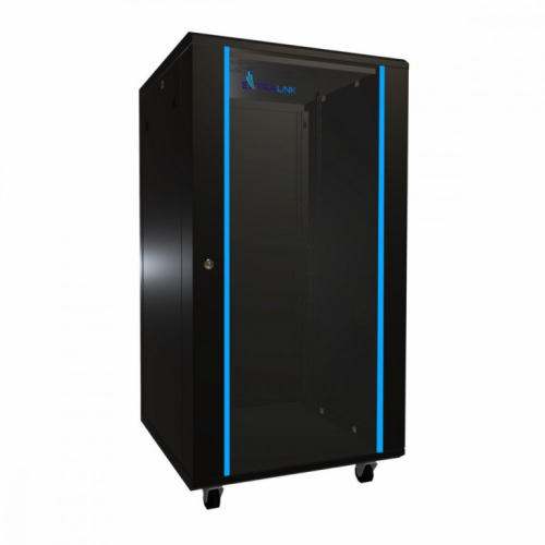 Extralink Rack cabinet 22U 600x600mm black standing