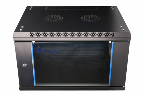 Extralink Rackmount cabinet 6U 600x600 Black wall mounted