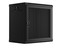 LANBERG Wall mount cabinet 19inch 12U 600x450 mesh doora black flat pack