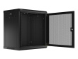 Lanberg Hanging cabinet 19 inches 12U 600x450 perforated doors (flat pack) black