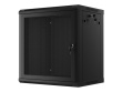 Lanberg Hanging cabinet 19 inches 12U 600x450 perforated doors (flat pack) black