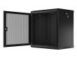 Lanberg Hanging cabinet 19 inches 12U 600x450 perforated doors (flat pack) black