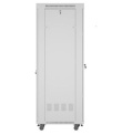 Lanberg Szafa stojąca rack 19 42U 600x800 szara drzwi szklane flack pack