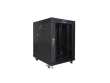 Lanberg Installation cabinet rack 19 15U 600x800 black, glass door lcd (flat pack)