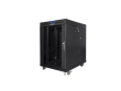 Lanberg Installation cabinet rack 19 15U 600x800 black, glass door lcd (flat pack)
