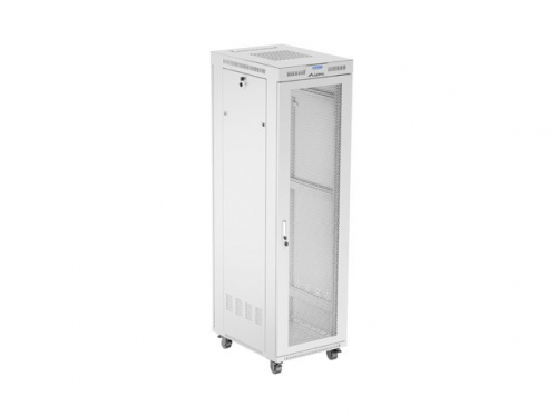 Lanberg Free-standing installation rack cabinet 19 inches 42U 600x800 perforated doors LCD gray (Flat pack)