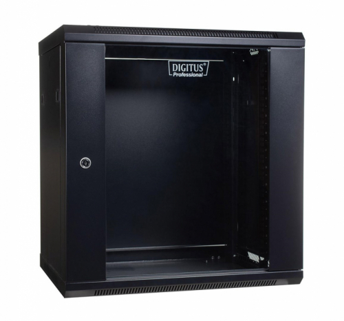 Digitus DN-WU19 12U/450/B rack cabinet Wall mounted rack Black