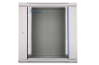Extralink Wall cabinet rack 12U 600x450 gray glass door