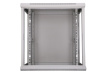Extralink Wall cabinet rack 12U 600x450 gray glass door