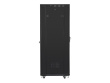 Lanberg Installation cabinet rack 19 37u 600x800 black, black glass door lcd (Flat pack)