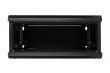 Extralink Wall cabinet 4U 600x450 black glass door