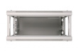 Extralink Wall cabinet rack 4U 600x450 gray glass door