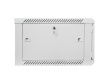 Lanberg wall-mounted installation rack cabinet 19'' 6U 600x600mm gray (glass door)