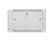 Lanberg wall-mounted installation rack cabinet 19'' 6U 600x600mm gray (glass door)
