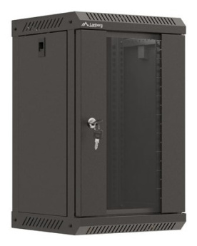 Lanberg WF11-3309-10B rack cabinet 9U Wall mounted rack Black