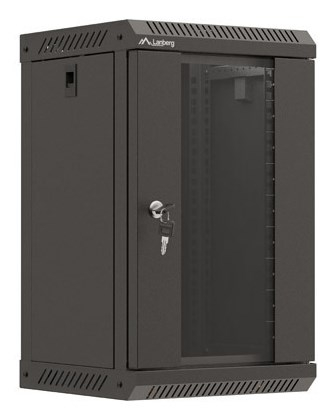 Lanberg WF11-3309-10B rack cabinet 9U Wall mounted rack Black