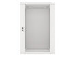 Lanberg wall-mounted installation rack cabinet 19'' 18U 600x450mm gray (glass door)