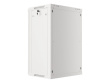 Lanberg wall-mounted installation rack cabinet 19'' 18U 600x450mm gray (glass door)