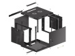 Lanberg WF01-6609-00B rack cabinet 9U Wall mounted rack Black