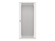 Lanberg wall-mounted installation rack cabinet 19'' 27U 600x600mm gray (glass door)
