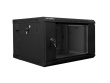Lanberg WF02-6606-10B rack cabinet 6U Wall mounted rack Black